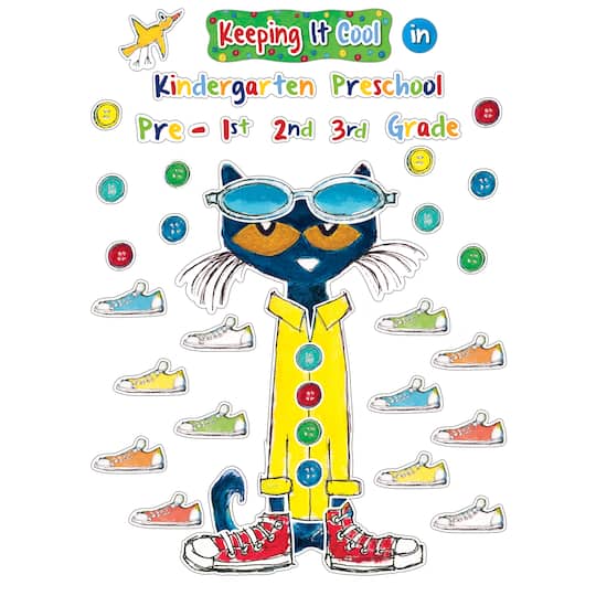 Pete The Cat Keeping It Cool In Bulletin Board Set